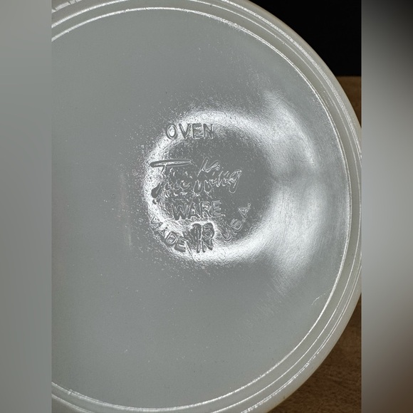 Vintage 1950’s Fire King by Anchor Hocking Iridescent Peach Lustre Butter Bowl - Picture 5 of 5